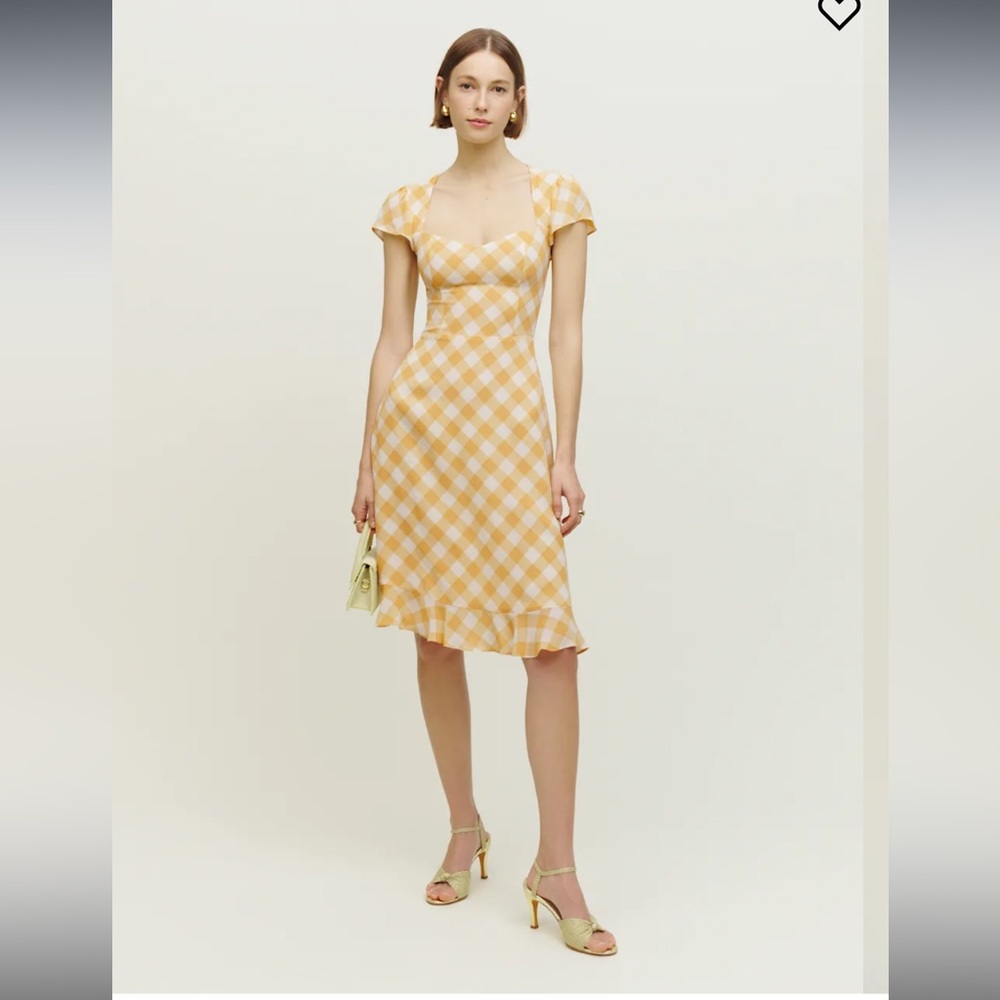Reformation Rosi Dress Yellow - Size 4